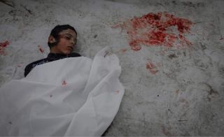 The dead body of a child from the Israeli bombardment in Gaza . #gaza #epaimages #palestine #palestineunderattack