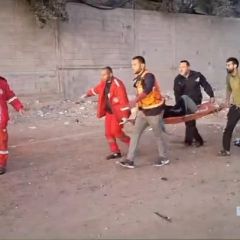 |🚨The PRCS EMS team transported injuries from central ⁦‪#Gaza‬⁩ yesterday due to IOF shelling . 
‏طواقم اسعاف الهلال الأحمر الفلسطيني تنقل عدد من...