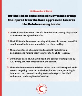 |ðŸ›‘ Facts about what happened on November 3rd, 2023.

ðŸ¥ðŸ‘¨â€ðŸ‘©â€ðŸ‘¦â€ðŸ‘¦ Civilians, hospitals, and medical personnel should not be a...