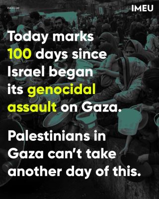 Israel has been carrying out its genocidal assault on Gaza for 100 days now. In that time, Israel has killed at least 23,000 Palestinians, 40% of whom were children. Thousands more are presumed dead...