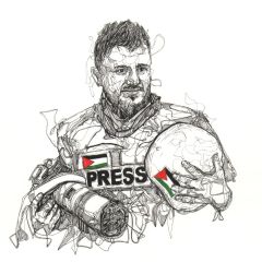 ...
آلةُ التصوير بيميني، والخوذةُ بشمالي، وأنا بينهما فلسطينيٌّ أعزل، يراودني سؤال طفولةٍ بعيدة: ما الذي...