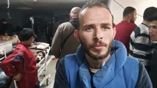|اليوم الأول من العام الجديد أنقل لكم حجم المعاناه من داخل مستشفى الشفاء الطبي في غزة #gazaunderattack #غزة_تحت_القصف...