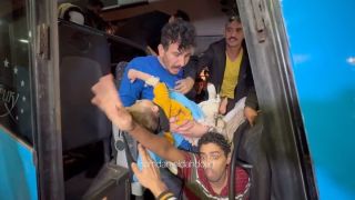 |وصول 200 جريح من المستشفى الاندونيسي شمال قطاع غزة الي مستشفى ناصر الطبي بخانيونس جنوب قطاع غزة واستشهاد جريح...