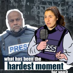 @wizard_bisan1 asked journalist @wael_eldahdouh what has been the hardest moment for him. 
Wael Al Dahdouh is a Palestinian journalist and the Bureau Chief of Al Jazeera in Gaza city. 

Video Editor:...
