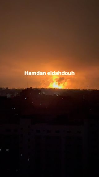 |قطع الاتصالات والإنترنت عن قطاع غزة وضربات عنيفة جدا علي شمال غزة #gazaunderattack #gaza #palestina|
