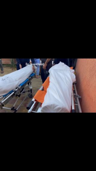 |After the end of the truce and the resumption of the ceasefire.
 Photos || Today's martyrs who arrived at Nasser Medical Complex after the raids carried out by Israeli warplanes on the city of Khan...