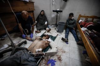 Palestinians wounded in the Israeli bombardment of the Gaza Strip arrive at a hospital in Khan Younis on Friday, Dec, 2023.
by Mohammed Dahman

#gazaunderattack #gaza #palestine #airforce #airstrike...