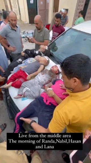 |5 أطفال من عائلة نوفل قتلهم جيش الاحتلال بعد قصف منزلهم في مخيم النصيرات.
#غزة_تحت_القصف #غزة_تُباد|