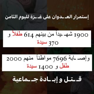 لليوم الثامن والعالم يتفرج ، ويُصدق الرواية الكاذبة للإحـ ـتلال .
__________
#عمان #الاردن #مصر #المغرب #الجزائر...