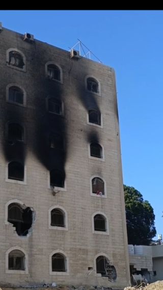 أليكم جزء من تصويرنا لهذه المنطقة التي انسحب منها جي.ش الا..حتلال ( منطقة الجوازات و مفترق الاتصالات) 
الوضع...