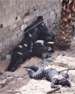 Everyone was killed, and a woman remained a witness to the event. A massacre against the Rajab family in Gaza City was committed by the occupation army. 

قتل الجميع وبقيت إمرأة...