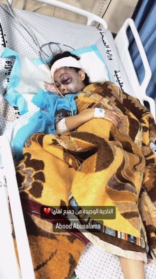 |الناجية الوحيدة من جميع اهلها💔

#غزة #فلسطين #غزة_تحت_القصف #لبنان #سوريا #تونس #الاردن #مصر #الكويت #اليمن...