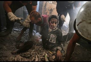 Day 33 — A #woman and 13-year-old a girl, May Saad are rescued alive under the rubble of the destroyed building belonging to Al Astal family by civil defense teams and local people as #Israeli...