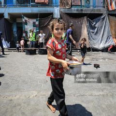 Humanitarian foundation distributes hot meals in Gaza

JABALIA, GAZA - JUNE 13: Palestinian children wait in queues with their pots as the Human Rights, Freedom and Humanitarian Relief Foundation...
