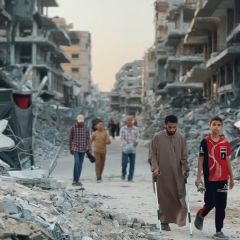 صلاة العيد من مخيم جباليا شمال غزة