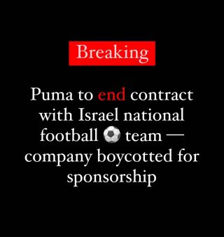 This will take place in 2024. Puma claims it wants to focus on lesser national teams, but growing boycott likely impacted their decision.

When a company says “financial reasons,” know that...