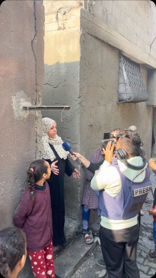 |اثار الدمار بمخيم النصيرات منزل عائلة القطشان #غزة_تحت_القصف #غزة_تقاوم|