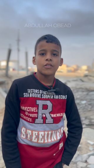 |ماهر.. طفل من مخيم #البريج نزح مع أهله إلى النصيرات بعد اقتحام الجيش الإسرائيلي للمخيم.. يتمنى أن يواصل تعليمه...