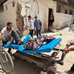 #صور اخلاء مستشفى كمال عدوان شمال القطاع بعد استهداف قسم الاستقبال والطوارئ