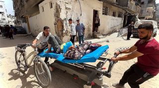 #صور اخلاء مستشفى كمال عدوان شمال القطاع بعد استهداف قسم الاستقبال والطوارئ