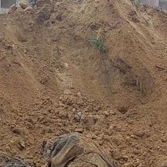 العثور على عدد من جثامين الشهد.اء دفنها جيّش الآحتلال بعد اعدامهم تحت السواتر الرملية في منطقة مشروع بيت...