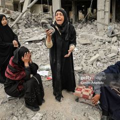 At least 80 Palestinians killed in overnight Israeli attacks against Gaza

GAZA CITY, GAZA - MARCH 16: Palestinians cry for their family member trapped under the rubble of collapsed buildings hit by...