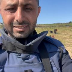 استطعنا اليوم مرافقة المزاريين والاهالي لمزارعهم في المناطق الحدودية من مدينة بيت لاهيا شمال القطاع ....