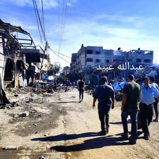 |آثار القصف في مشروع بيت لاهيا شمال قطاع غزة
Bombing of the Beit Lahia project in the northern Gaza Strip
 By: Abdullah Obaid 
#gazanation #Gaza #gaza_war...