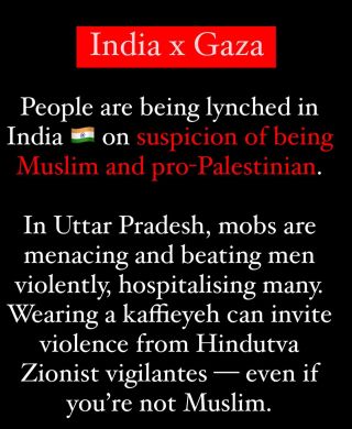 India ðŸ‡®ðŸ‡³ remains an epicentre of violent Islamophobia, where pro-Palestinian expression is conflated with Islam. 

Particularly in BJP hotbeds, where the low election results + Gaza...