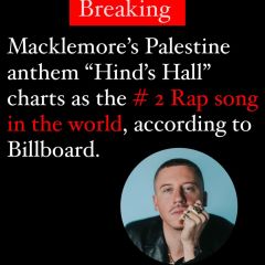 Letâ€™s make it #1 next week. 

Salute to the brother @macklemore, showing the world that musical success doesnâ€™t mandate cowardice and silence; and that the roots of hip hop are steeped...