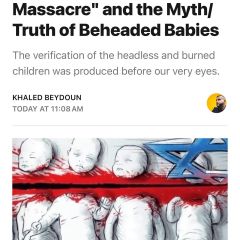 (full article, link in Bio) These beheaded babies needed no verification.

Their charred and headless bodies, dangling from the arms of a man shouting into the camera, affirmed what had unfolded only...