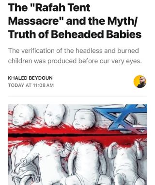 (full article, link in Bio) These beheaded babies needed no verification.

Their charred and headless bodies, dangling from the arms of a man shouting into the camera, affirmed what had unfolded only...