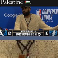 You gotta love @kyrieirving and his courageous stand with ðŸ‡µðŸ‡¸ and all oppressed people

#NBA #sports #basketball #playoffs