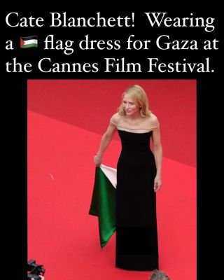 Much love to Cate Blanchett 

Showing the Met Gala zombies and zios how to properly show up.

Block the clowns and follow this sister.

Thanks @lyndathalie for the heads up.

#cannes #film