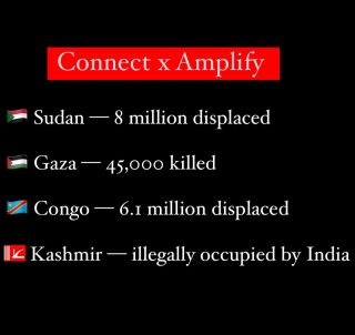 Every crisis  deserves to be amplified and examined, individually and comparatively. 

All 4 and More. 

Learn about #Sudan and #Congo, #Kashmir and #Gaza â€” now.