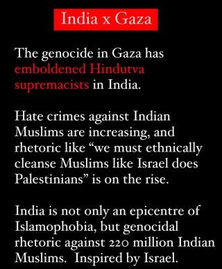 How Narendra Modi has weaponized the genocide in Gaza in #India â€” for votes and for violence. 

ðŸ‡®ðŸ‡³ x ðŸ‡®ðŸ‡±