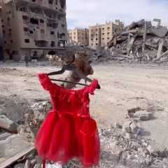 The destruction in Hamad town in Khan Younis following the withdrawal of occupation forces from the city. 

الدمار في مدينة حمد السكنية في خانيونس #gazaunderattak