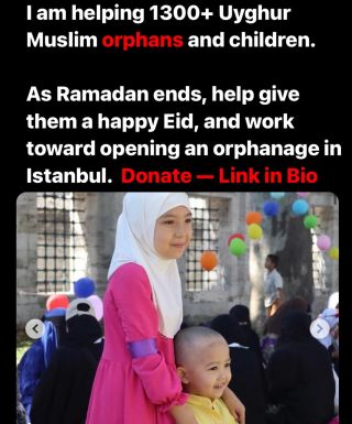 Ramadan is almost over, and the last of the Final 10 Nights Upon Us.

I took this photo last year, celebrating Eid with Uyghur Muslim orphans and children in #Turkiye - where thousands live as...