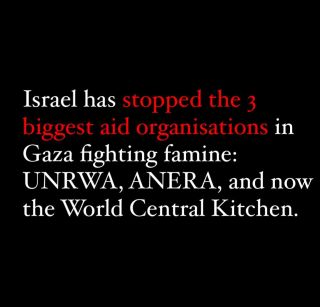 Also, Islamophobic governments, bigots and their abettors are trying to stop Islamic charities distributing aid in Gaza. 

This is how the disjointed conspiracy of famine works to starve 2.3 million...
