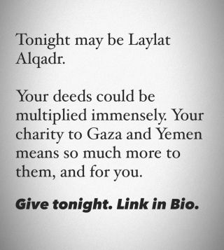 ðŸ¤² the second odd night of the 10 Final Nights of Ramadan. 

It may be #laylatulqadr. Your deeds may have more power than any other day. 

3ï¸âƒ£ Actions: 

1â€“ Drop a ðŸ¤² below...