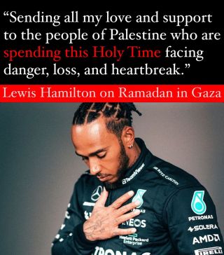 Class Act. 

Salute to Lewis Hamilton for being consistent on Gaza and speaking up for the people. 

Before and during Ramadan ðŸŒ™ 

Heâ€™s a real and fearless one, since Day 1 of the...
