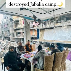 Ramadan Day 15 From the destroyed Jabalia camp.ðŸŒ™