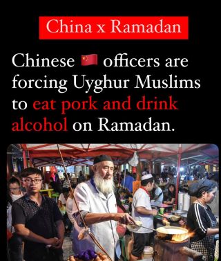 Again. 

This has been happening for years, many Ramadans, in occupied East Turkistan â€” or what #China calls â€œXinjiangâ€

I have written extensively about this in my book, and...