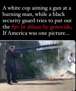ðŸ‡ºðŸ‡¸ Red, White and Genocide

These are the words I have for this picture. For more words, read ðŸ‘‡ðŸ¼ 

READ Article on Aaron Bushnell â€” Link in Bio

#books...