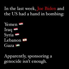 A vote for Biden is a vote for Genocide, and more