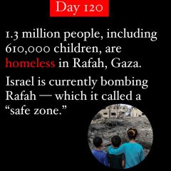 The next phase of genocide. 

Bombing the â€œsafe zoneâ€ where people are homeless.