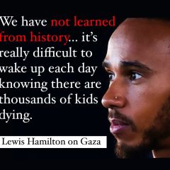 Salute to @lewishamilton

Not all athletes are silent. 

#formula1 #sport