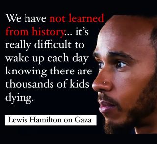 Salute to @lewishamilton

Not all athletes are silent. 

#formula1 #sport