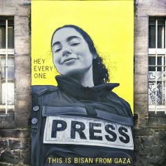 â€œI am still here.â€ â€” Bisan 

Scotland ðŸ´ó §ó ¢ó ³ó £ó ´ó ¿ knows a little about fighting against tyranny and for freedom. 

What a joy to be here in Scotland,...