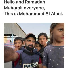 Hello and Ramadan Mubarak everyone,
This is Mohammed Al Aloul.

Firstly, I want to thank each and every one of you for your support with my recent campaign sponsored by @OneNationUK. 

I was trying...